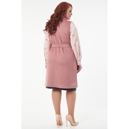 Women's vest, size 56, peach color-7