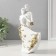 Polystone souvenir "Snow -white pair with golden colors" 12x5.5x20.5 cm