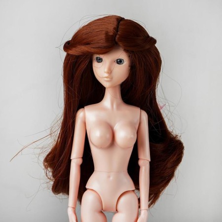Hair for dolls "wavy with a tail" Size is small, color 30Y-2