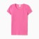 T-shirt female o-shaped neckline, pink color, size 54