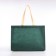 Household bag without fastening, green color