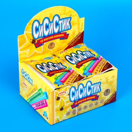 Soft candy "Xi Sile" with a flavor of vanilla, in straw 7 g