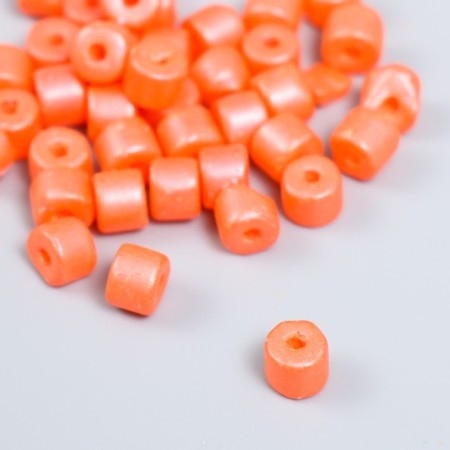 Beads for creativity plastic cylinder "scarlet" set of 20 g 0.6x0.6x0.5 cm