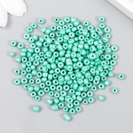 Beads "Zlatka" 08/0, 3 mm, 10 g 0976 Emerald-1
