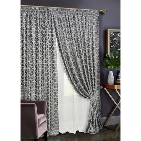 Set of curtains on the braid Almaz, size 400x270 cm, tulle - 450x270 cm-1
