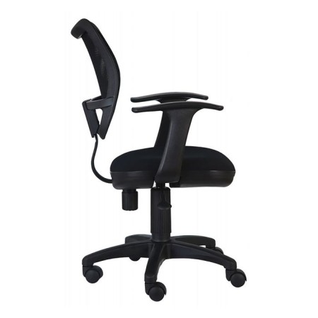Armchair bureaucrat with armrests, black, back mesh, CH-797AXSN/26-28-2