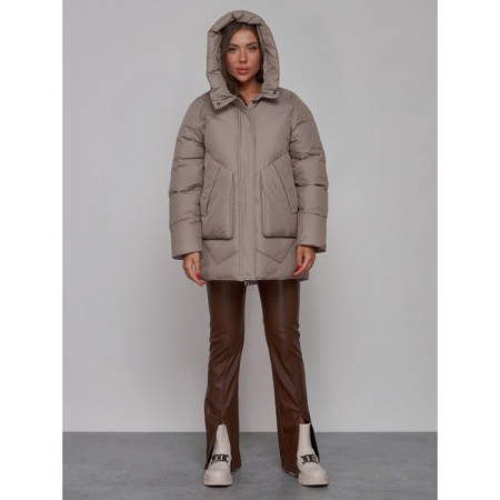 Winter jacket, size 48, light brown color-4