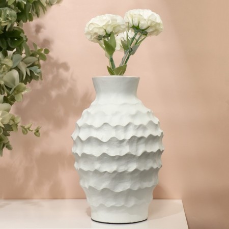 Vase for flowers "Octavia" Polystone, 23 x 23 x 36 cm