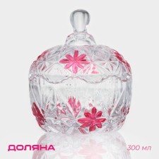 Sugar Glass Venice Foliage, 300 ml, 10 × 12.5 cm, with a lid