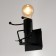 Sconces "man" E27 40W black 14x14x17 cm