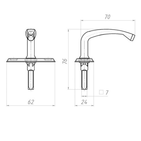 Soldem-welfare handle p1, zinc coating-1