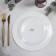 Bath porcelain plate Bistro, d = 26.7 cm, white color