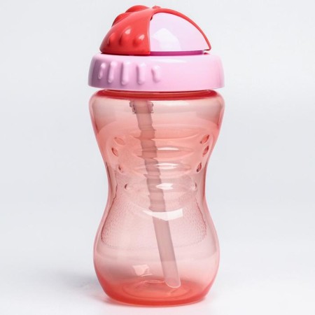 Children's stroke with silicone tube, 340 ml., Mix colors-9