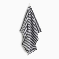 Ethel Lines towel, col. Black, 50x70 cm, 100% HL