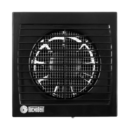Exhaust fan "Cosmetic" B100, D = 100 mm, 10 W, 40 dB, 105 m³/h, without turning off, black