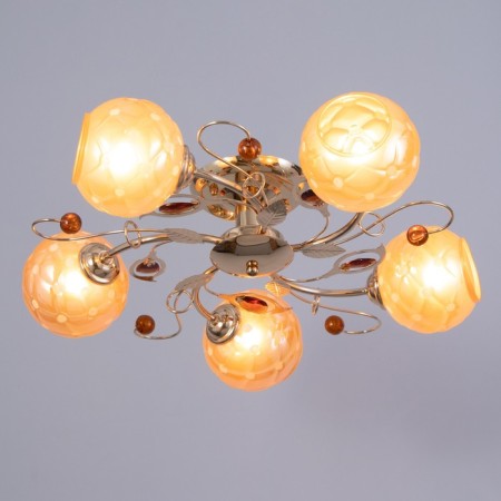 Agnes chandelier 5x40W E27 Gold Model: 2600546-1