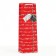 Gift package "inscriptions", red, 12 x 36 x 8.5 cm