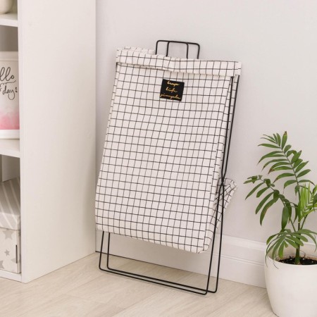 Universal folding basket "Cell", 40 × 26 × 50 cm, white-black color-3