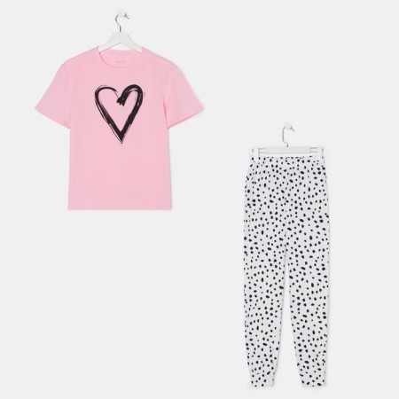 Female Pajama KAFTAN "Heart" p. 44-46-6
