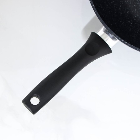 Pan-wok, d = 28, anti-stick coating, dark marble color-3
