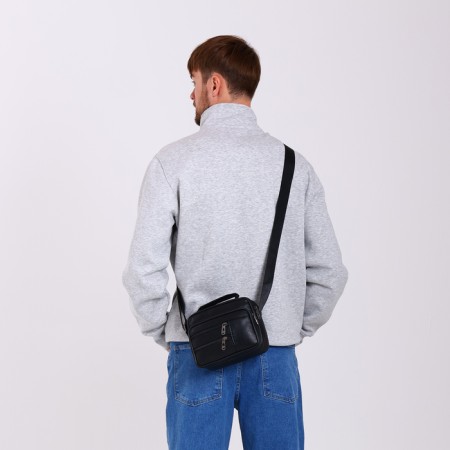 Male bag, black color-7