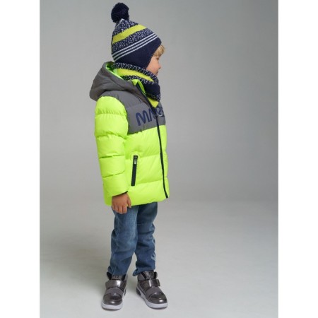 Knitted set for a boy: hat and snood, size 52-2