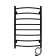Electric towel "Sanprise" Classic P8, 500x800 mm, right, black