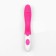 Vibrator-Roller "Wow", 30 modes, clitoris stimulator and points G, IP67, battery, pink
