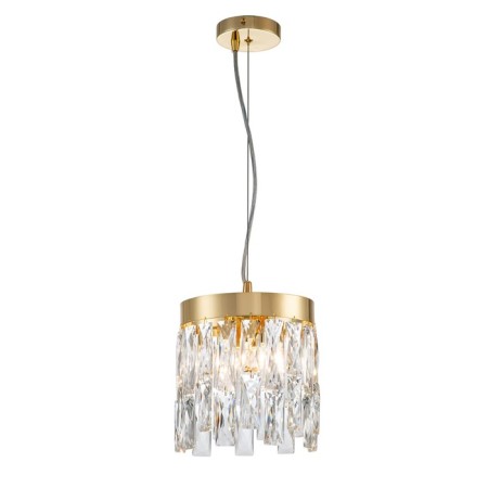 Suspended Indigo lamp, 12029/2p Gold. 2x40W, E14, 200x200x360/1160 mm, transparent color