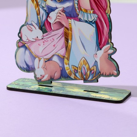 Anime figure "Girl with rabbits", 11 x 14.9 cm, tree-5