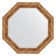 Mirror in the baguette frame, vignette antique bronze 85 mm, 75.4x75.4 cm