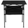 Tourist Maclay table, 70x70x70 cm, with an organizer, black color