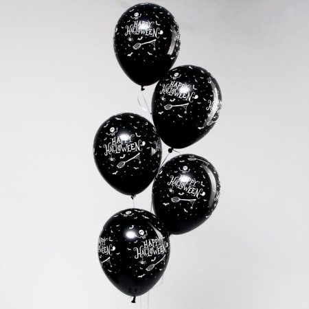 Shar Latex 12 “Halloween”, pastel, set 25 pcs., Black color-1