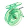 Inertial coil, plastic, diameter 6.5 cm, light green color, 808s