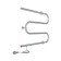 Two-tolewright electric indigo m-shaped, 600x600 mm