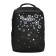 School backpack, 39 x 26 x 17 cm, Grizzly, "starfall", ergonomic back, black