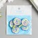 Decor for the work of Acryl "Children's drawing. Blue Loll" 4x2.5 cm