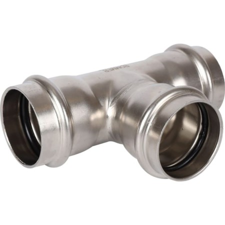 The tee of equivalent Rommer RSS-0013-000035, VPR, D = 35 mm, press, stainless steel