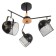 Biraso chandelier 3x60W E27 Black-Serebly 58x58x40 cm