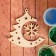 Harvesting for creativity "Christmas tree with a snowflake", suspension