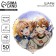 Foil ball 18 "Anime", circle, set of 50 pcs.