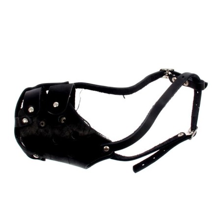 Muzzle leather whole -stone pit bulblerer, DN 8 cm, ohm 30 cm, black-1