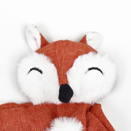 Textile toy with a rope "Fox" with a squeak, rustling, 26 x 28 cm-3