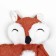Textile toy with a rope "Fox" with a squeak, rustling, 26 x 28 cm