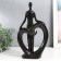 Souvenir ceramics "man and heart" black 7x18x31.5 cm