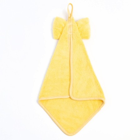 Kitchen towel of the share "bow" cv. Yellow 28x40 cm, microfiber, 100% p/e-4