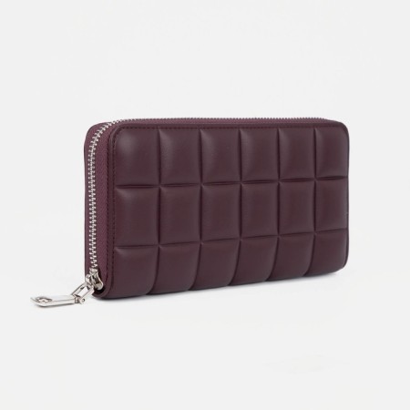 Women's wallet with lightning, burgundy color