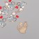 Decor for creativity Metal, enamel "Gray cat with heart" 2.5x1.8 cm