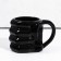 Ceramic mug "man", 500 ml, black color