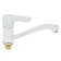 ACCOONA A4266G kitchen mixer, single -leaf, medium surge, with nut, silumin, white